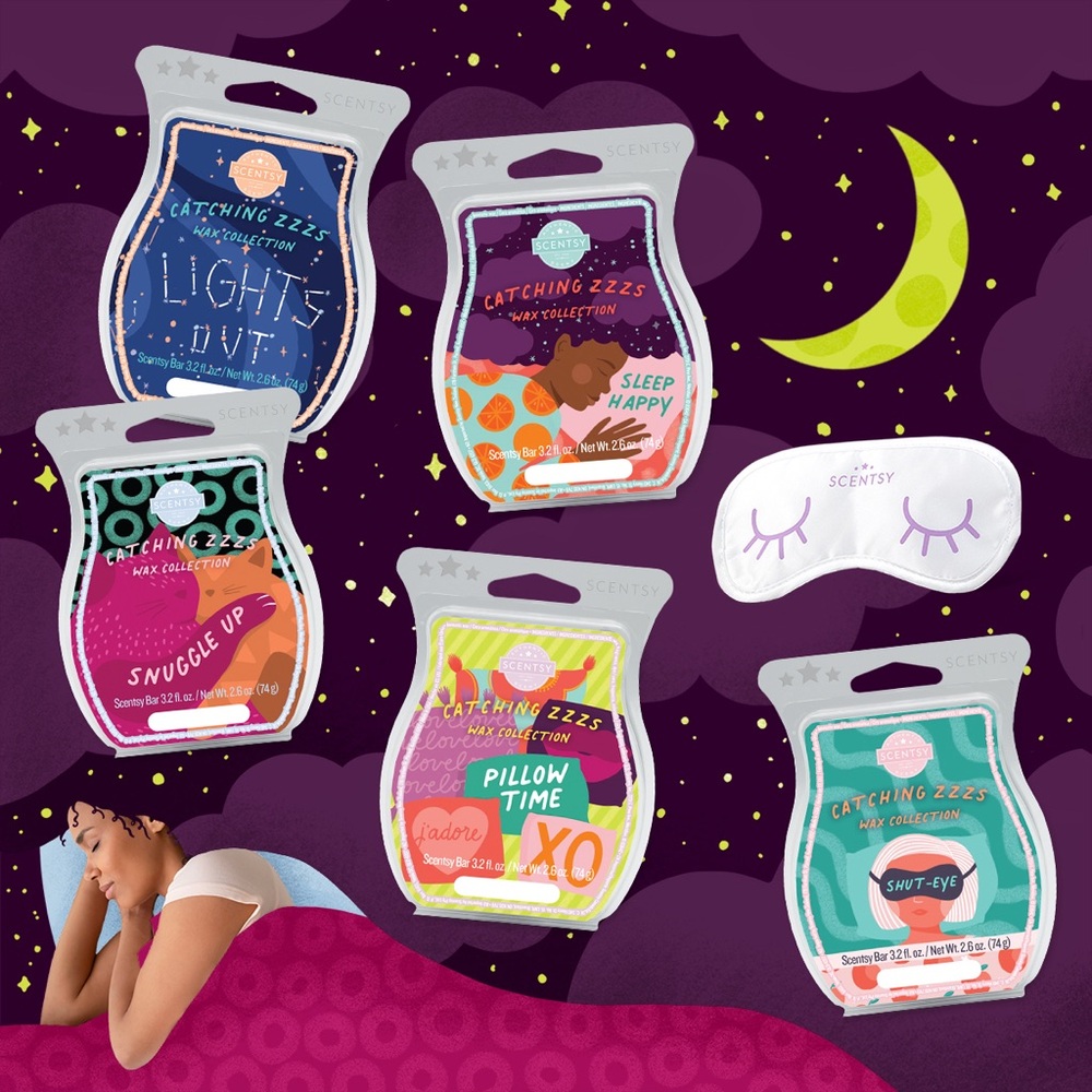 Scentsy Catching Zzzs Wax Collection- New- $30